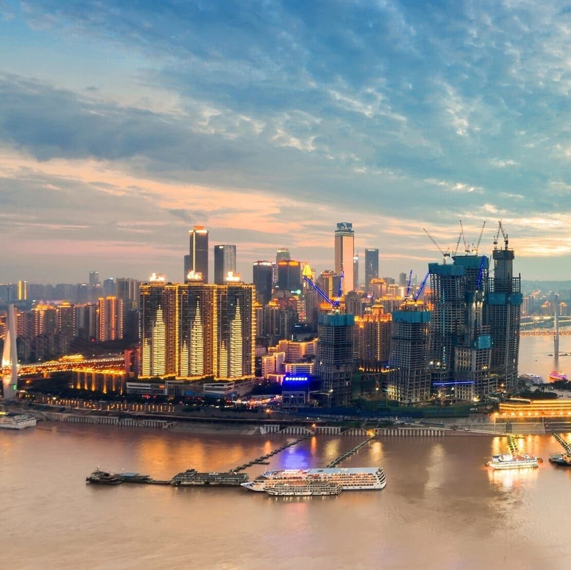 Beautiful city scenery